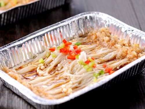 两当锡纸烤金针菇